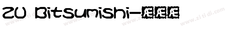 ZU Bitsumishi字体转换